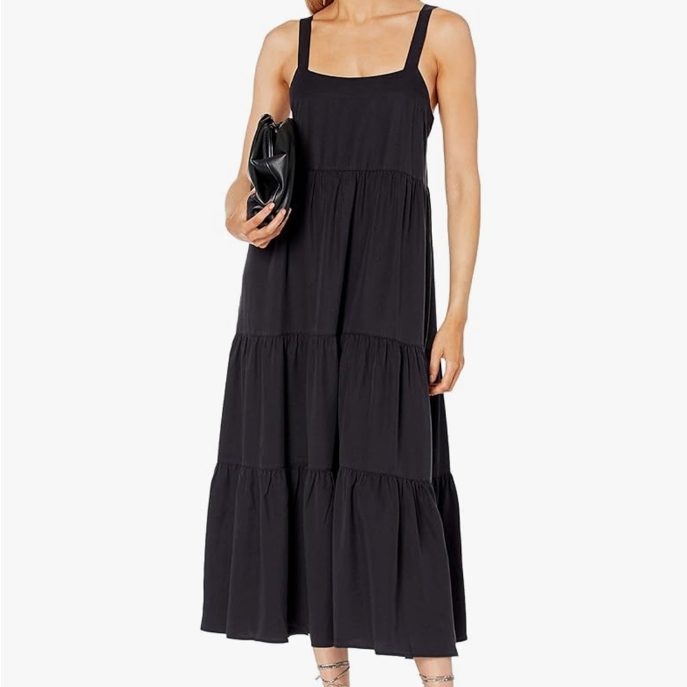 Amazon the drop black tiered dress